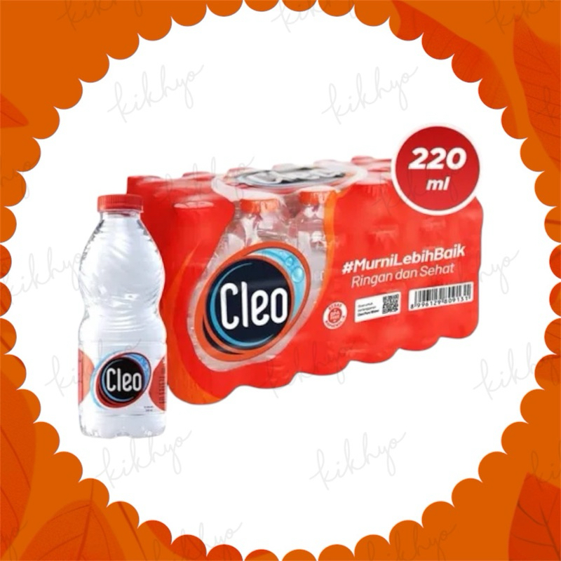 

CLEO Air Minum Mineral Water Kemasan 220 ml isi 24 botol