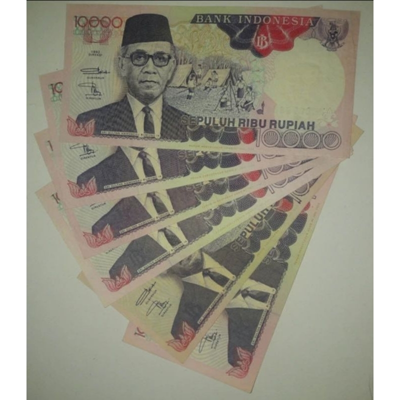 Uang Kuno 10.000 Rupiah Hamengkubuwono Tahun 1992