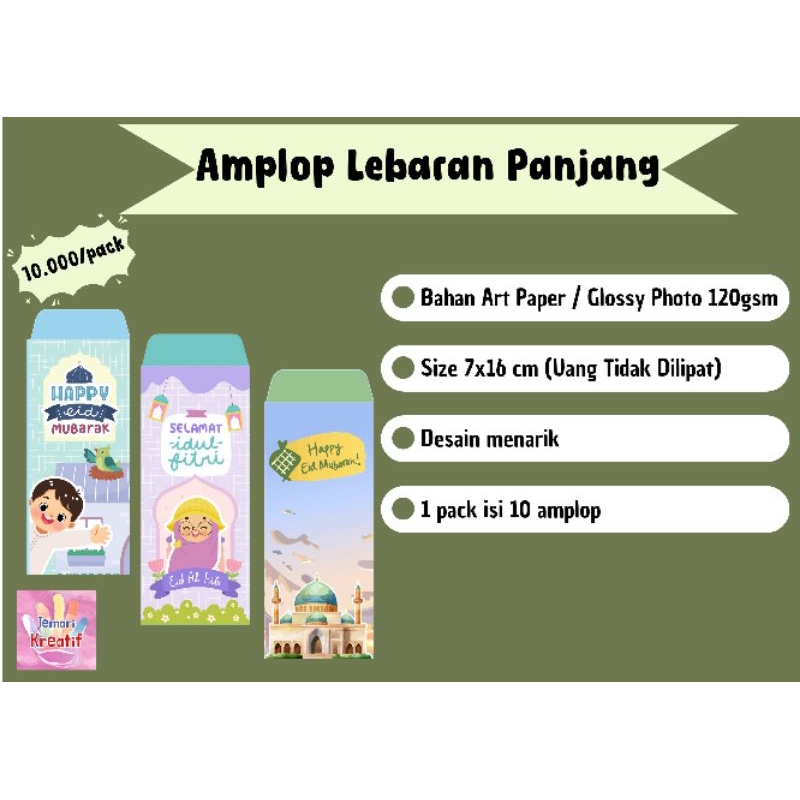 

AMPLOP LEBARAN PANJANG