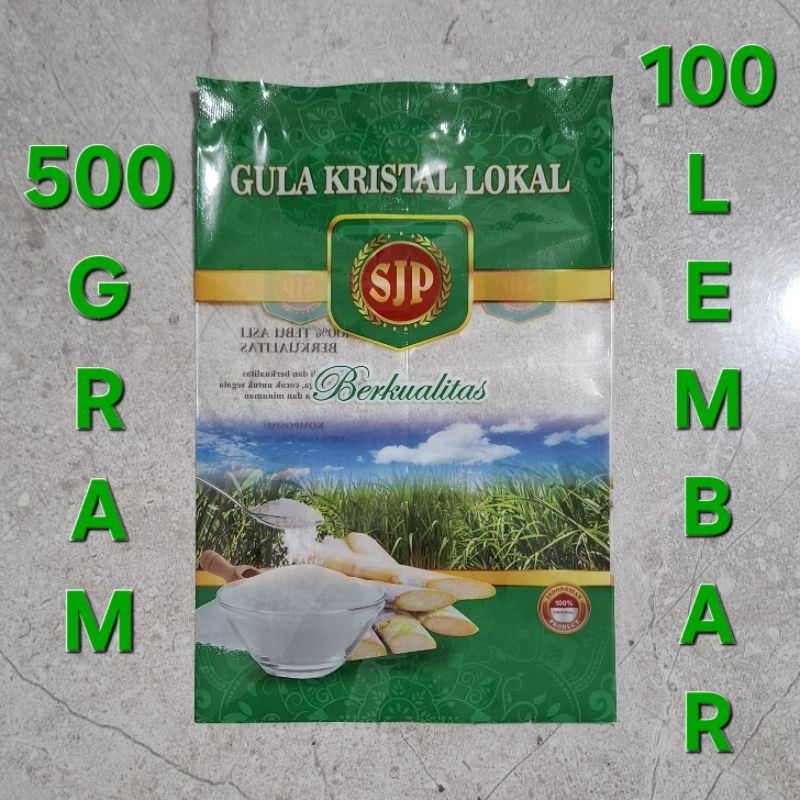 

plastik gula 500gram 1/2kg sjp