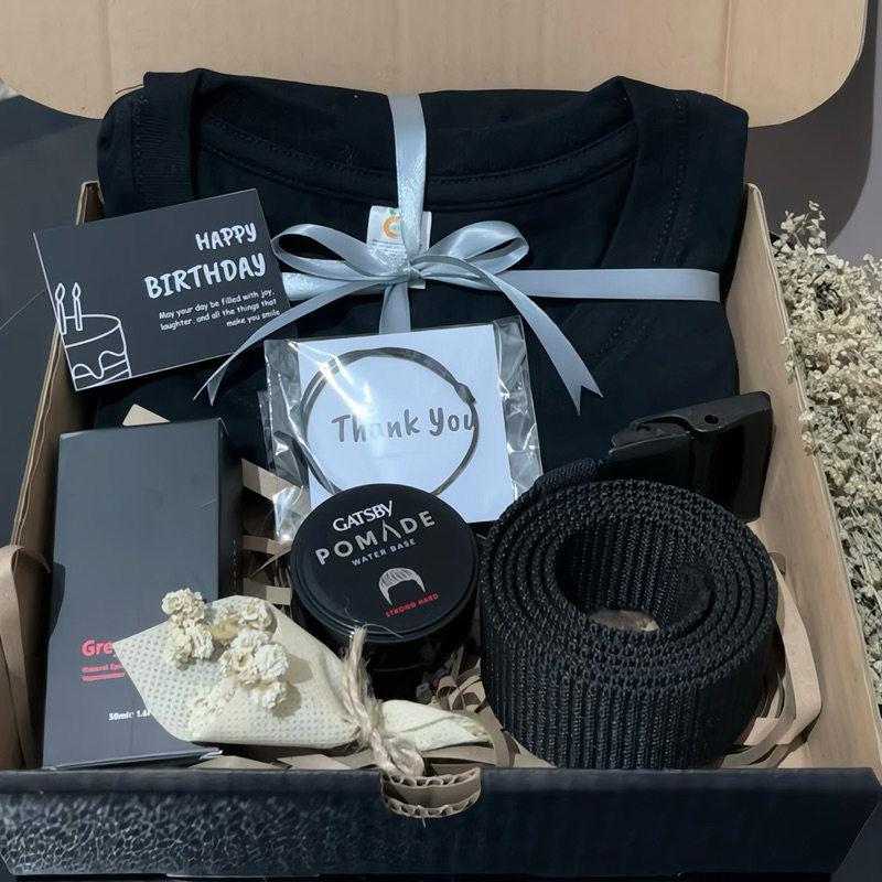 YNK gift Hampers cowok, hadiah ulang tahun cowok, kado cowok, kado cowok hitam