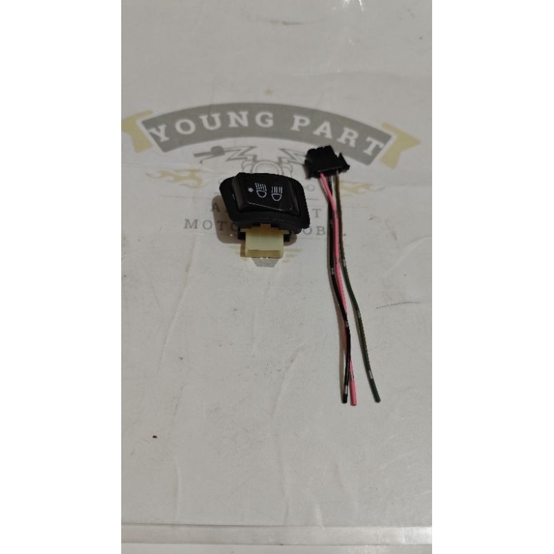 Saklar Dim Saklar Lampu TEC 3 Titik Plus Soket kabel Bintik Honda Beat Fi Vario 125 Scoopy Fi Blade 