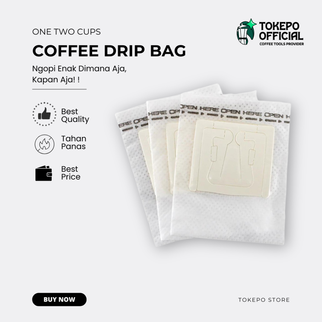 Kertas Penyaring Dripper Tea Bag Kopi Teh Filter 50 PCS