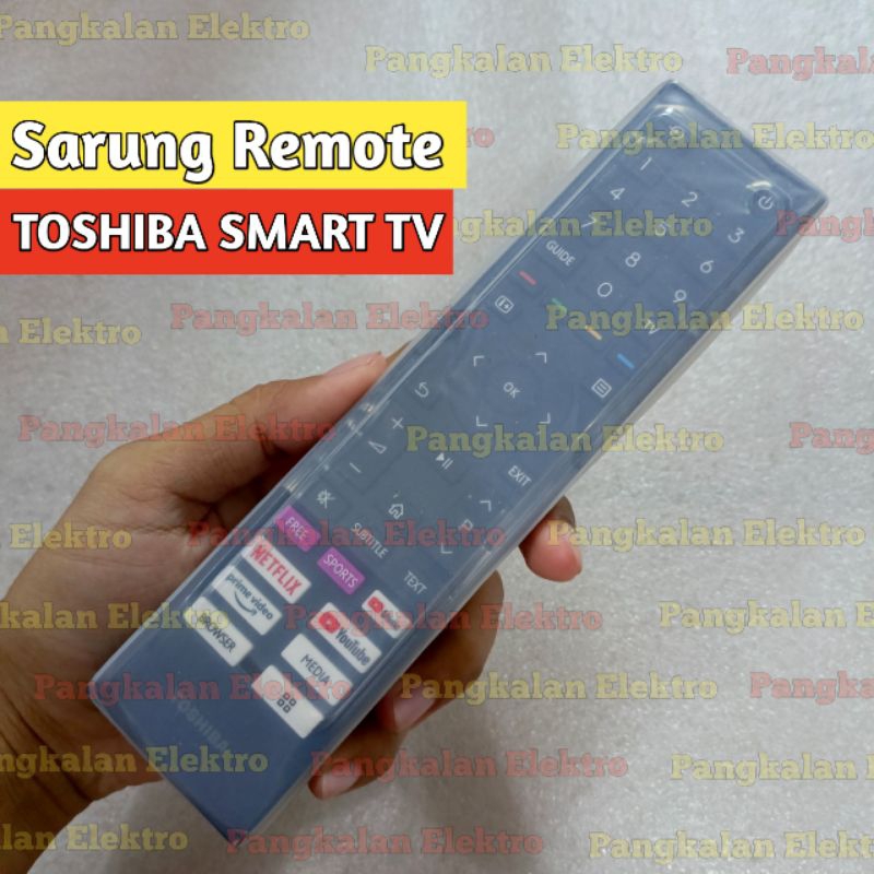 Sarung Remote Toshiba Smart TV Sarung Silikon Pelindung Cover Remote Toshiba Smart TV
