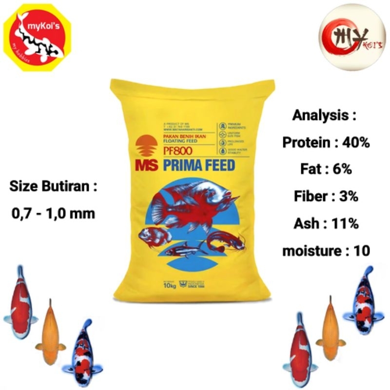 Pakan benih ikan PF 800 Repack