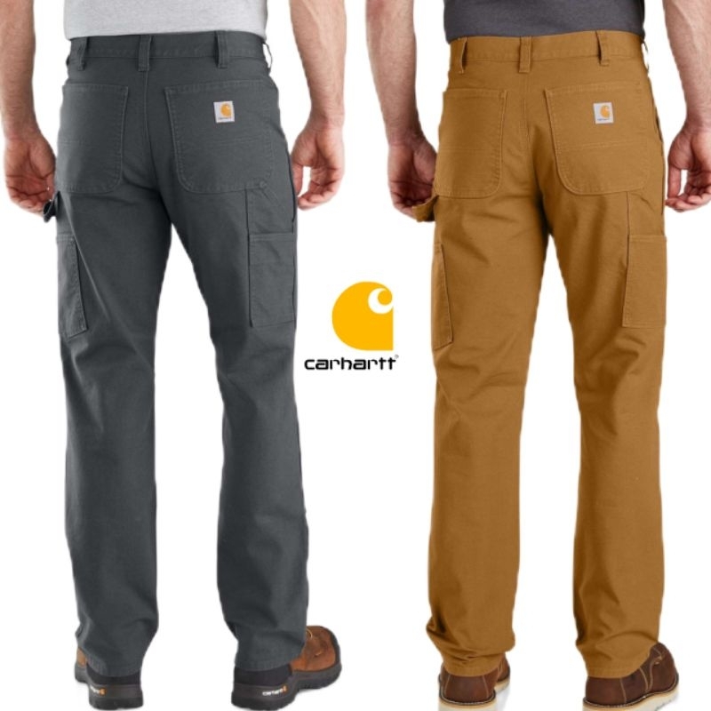 Celana Carpenter Carhartt Duck Kanvas 12 OS Reguler Size 36 - 46 Fit Original Work Pants Pria Carhar