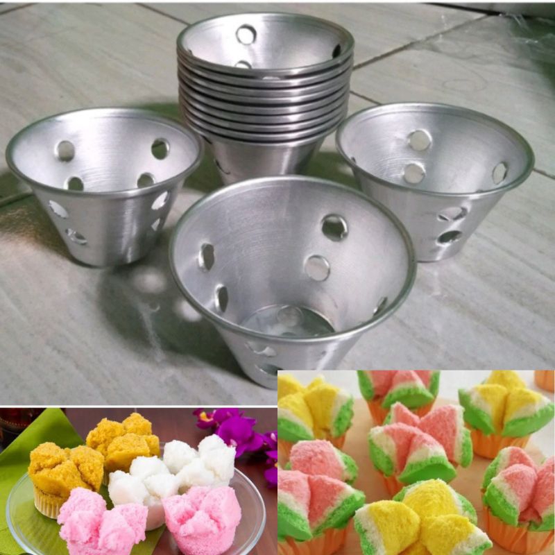 cetakan kue bolu kukus mekar 12pcs/cetakan kue kukus