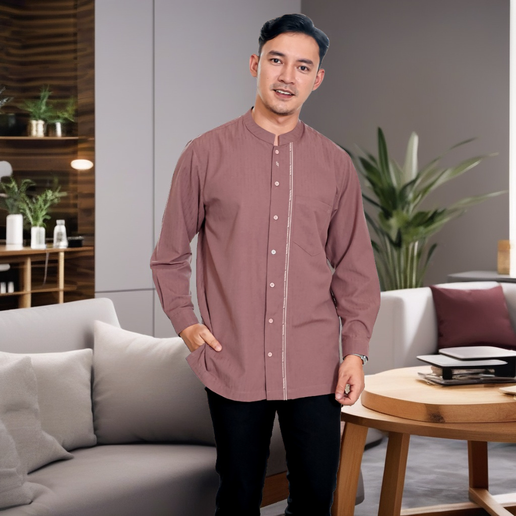 BAJU ATASAN PRIA SEPLY KASEO 158 ROSE BROWN