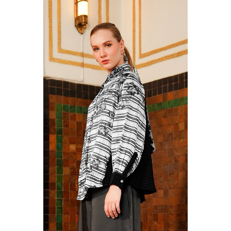 NEW BENANG JARUM AMONA MIX FABRIC SIZE L MONO BJ