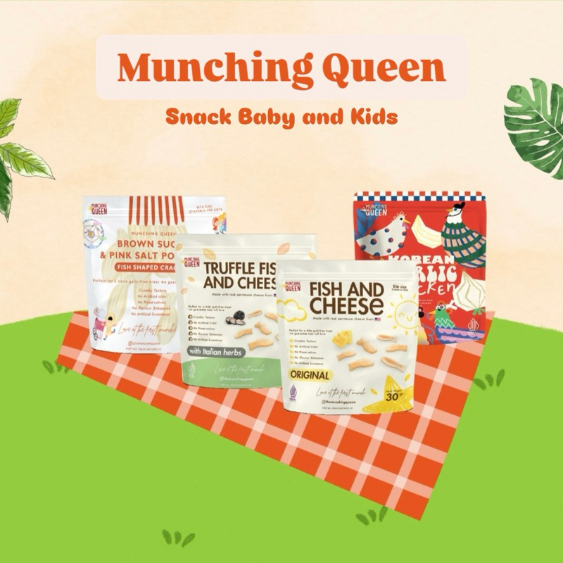 MUNCHING QUEEN FISH CHIPS POTATO CHIPS | KERIPIK IKAN SNACK MPASI | KERIPIK KENTANG KERUPUK IKAN
