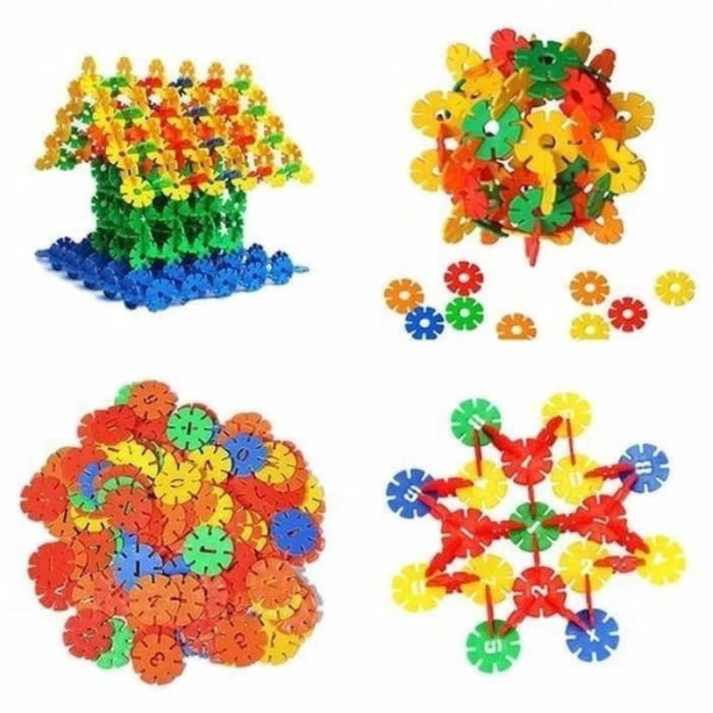BYBO 862 mainan edukasi anak balok block susun bunga roda bombik tazos LB6