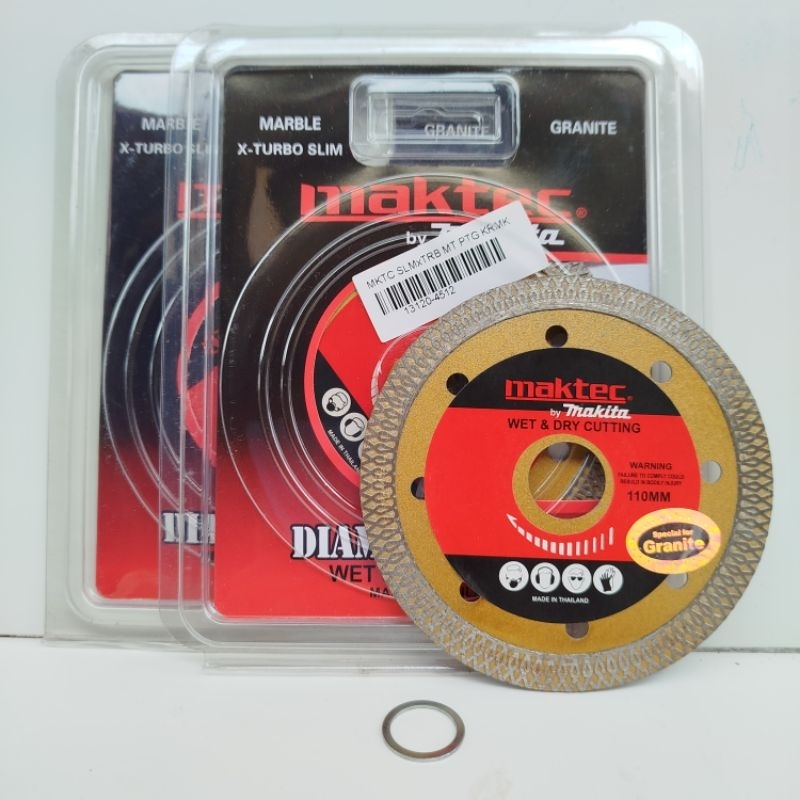 Maktec Makita Diamond X-Turbo Slim Mata Potong Granit Marmer Batu Mata Gerinda Potong Keramik