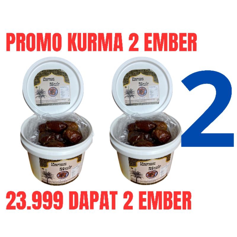 

PROMO 2 EMBER KURMA MESIR MADU BERAT KOTOR 350GRAM