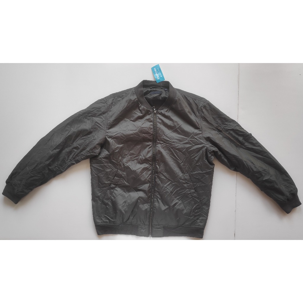 UNIQLO MA-1 Blouson Bomber Jacket Olive Green Jaket Penerbang