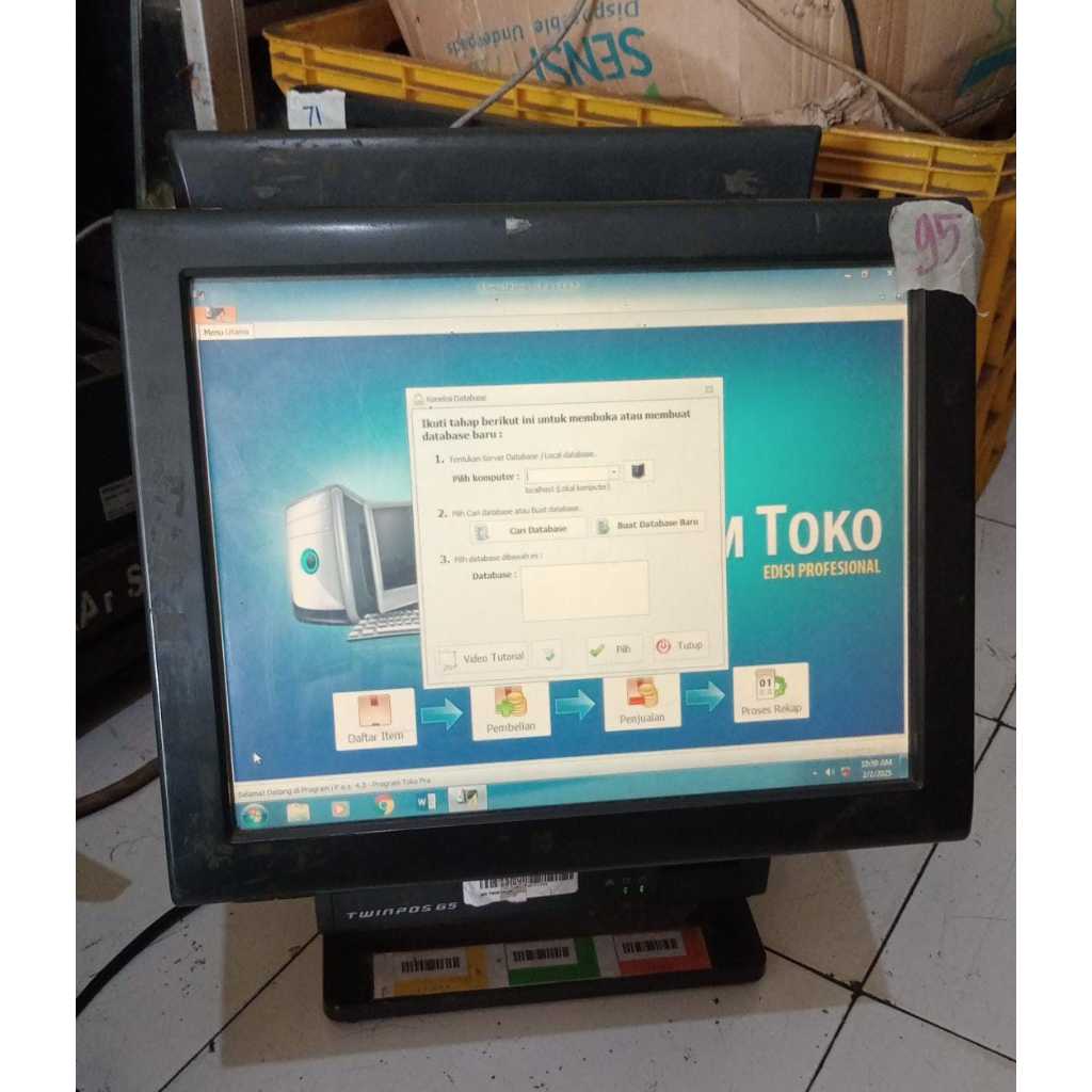 Komputer Kasir NEC TWINPOS G5 Dual Layar Touchscreen DDR 3