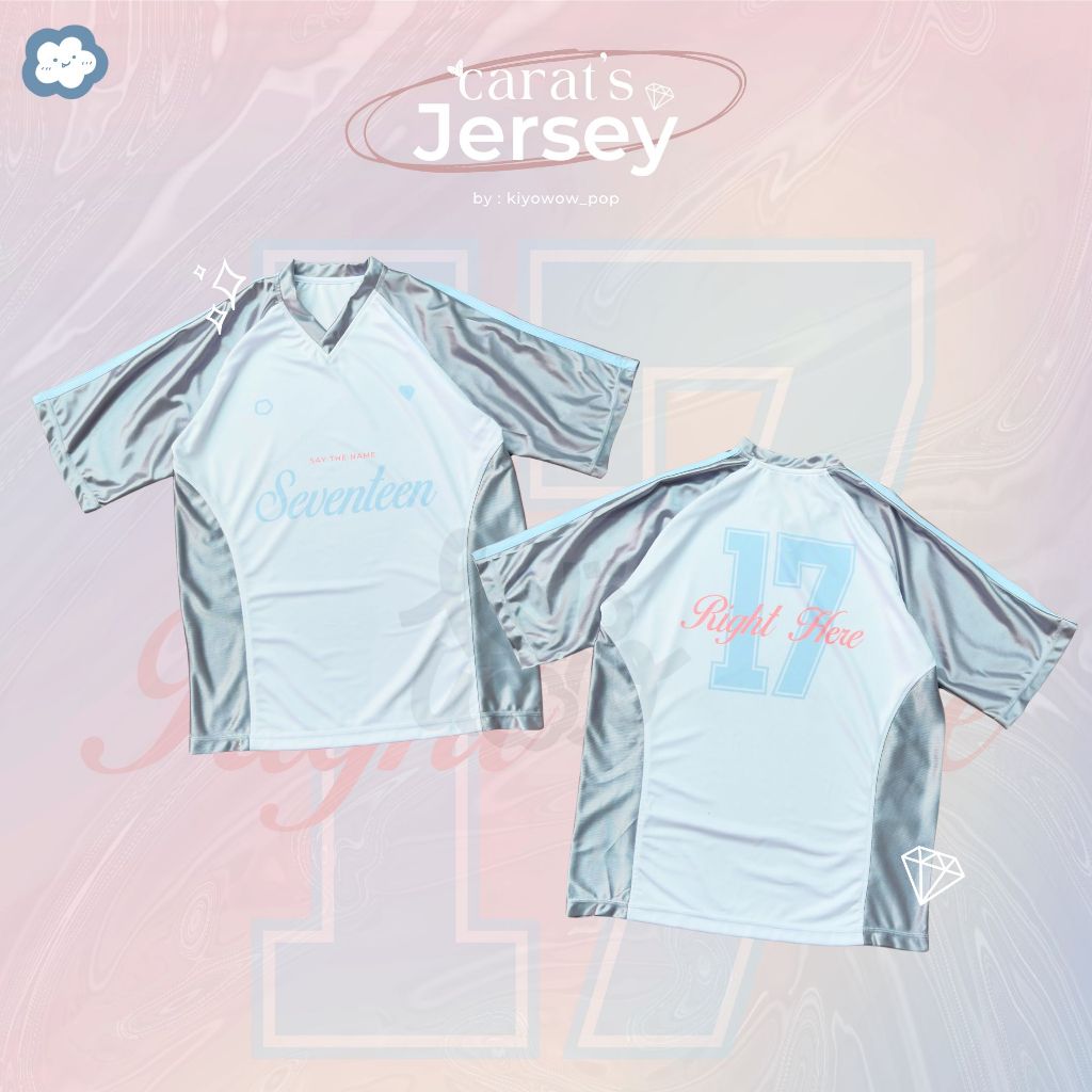 JERSEY SEVENTEEN CARAT | KPOP JERSEY | TWO TONE OVERSIZED