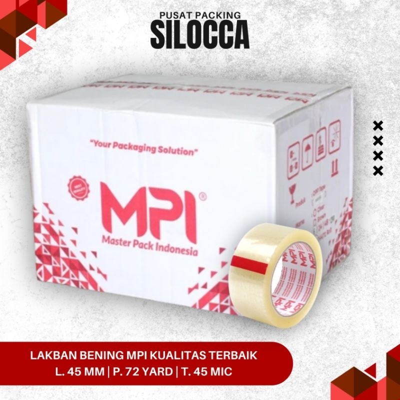 

1 KARTON ISI 72 LAKBAN BENING 72 YARD ECO X 45 MM MPI KUALITAS TERBAIK/SELOTIP/ISOLASI/SOLASI/TAPE