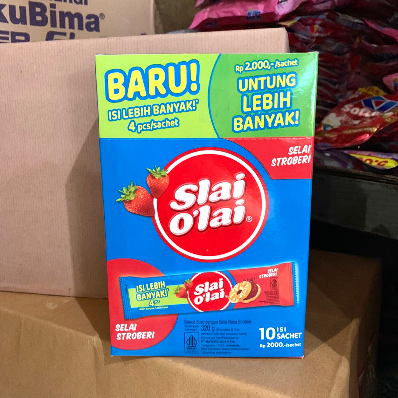 

SLAI OLAI Biscuit dengan buah asli BOX isi 10