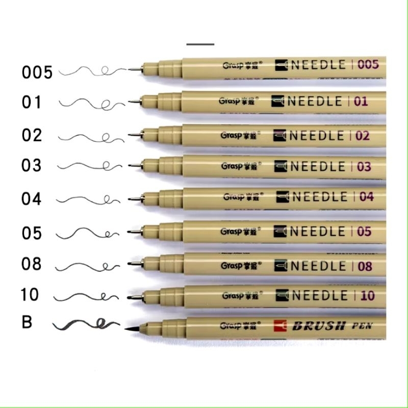 

Grasp Needle Marker B(Brush) - Spidol Penebal Crayon Oil Pastel