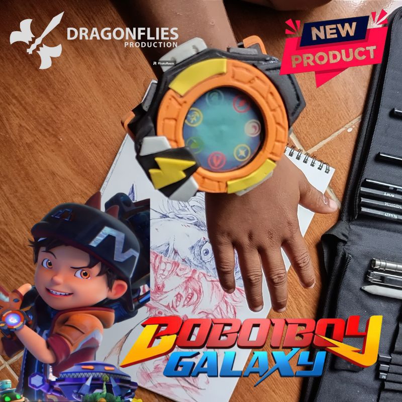 Mainan Gelang Boboiboy Galaxy Gentar Handmade Bahan Busa Hati