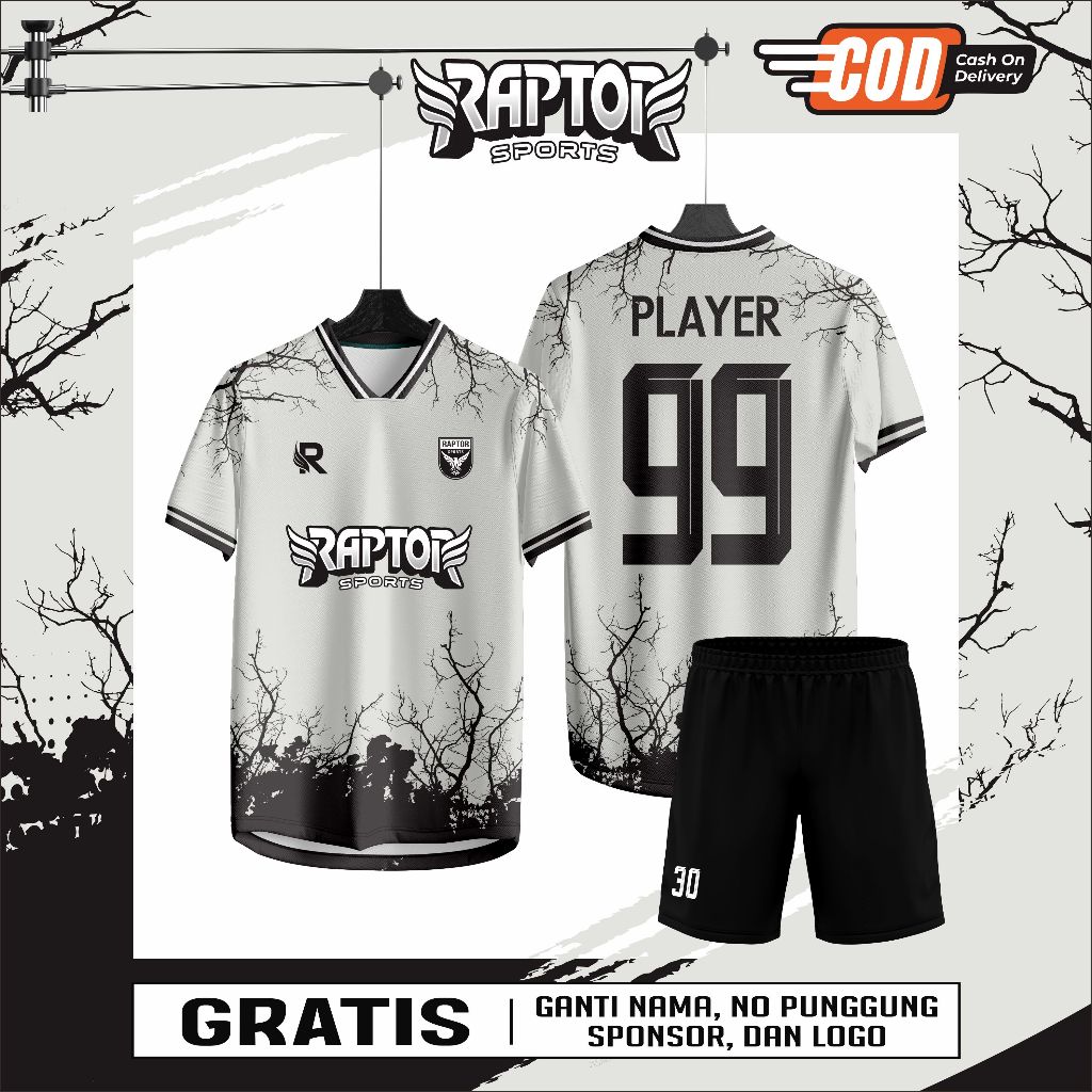 Jersey Futsal Full Printing Bebas Custom Design (BISA SATUAN)