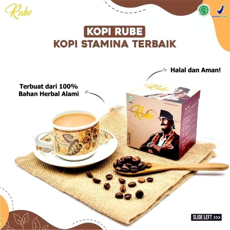 

TERLARIS! RUBE Kopi HERBAL 1 Bok Coffee Nikmat Halal BPOM