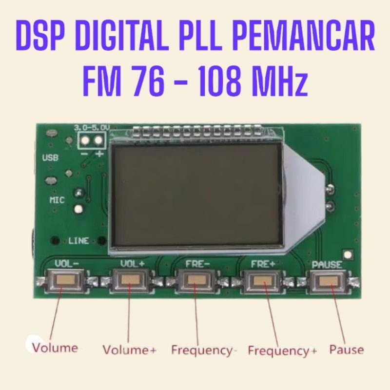 PLL DIGITAL DSP STEREO PEMANCAR FM 76 108 MHZ