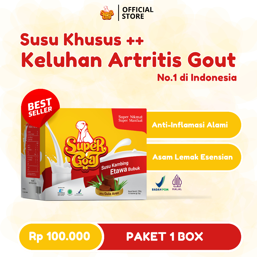 

Susu Kambing Etawa Supergoat Aren – Solusi Sehat untuk Penderita Asam Urat & Pegal Linu