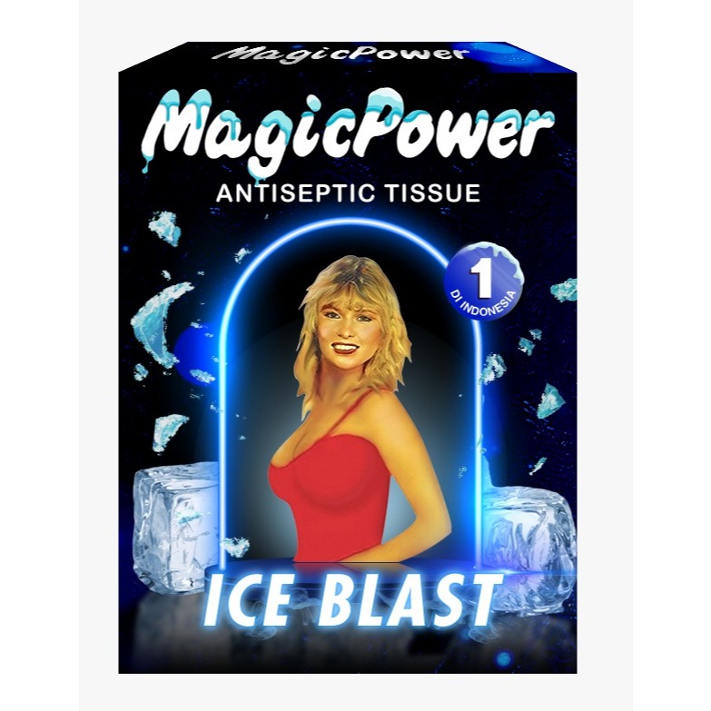 Bestbuy0404 Tisu Magic Ice Blast Tissue Power Magic Man Classic Antiseptic Tissu Pria Tahan Lama - 6