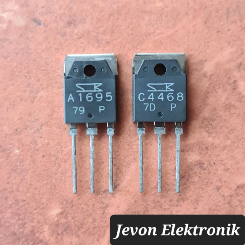 IC TR A 1695 C 4468 1 Set Transistor Original Body Besar A1695 C4468 Asli Ori