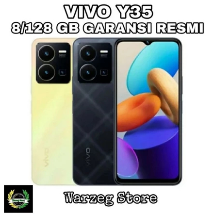 HP VIVO Y35 8/128 GB - VIVO Y 35 RAM 8GB ROM 128GB GARANSI RESMI