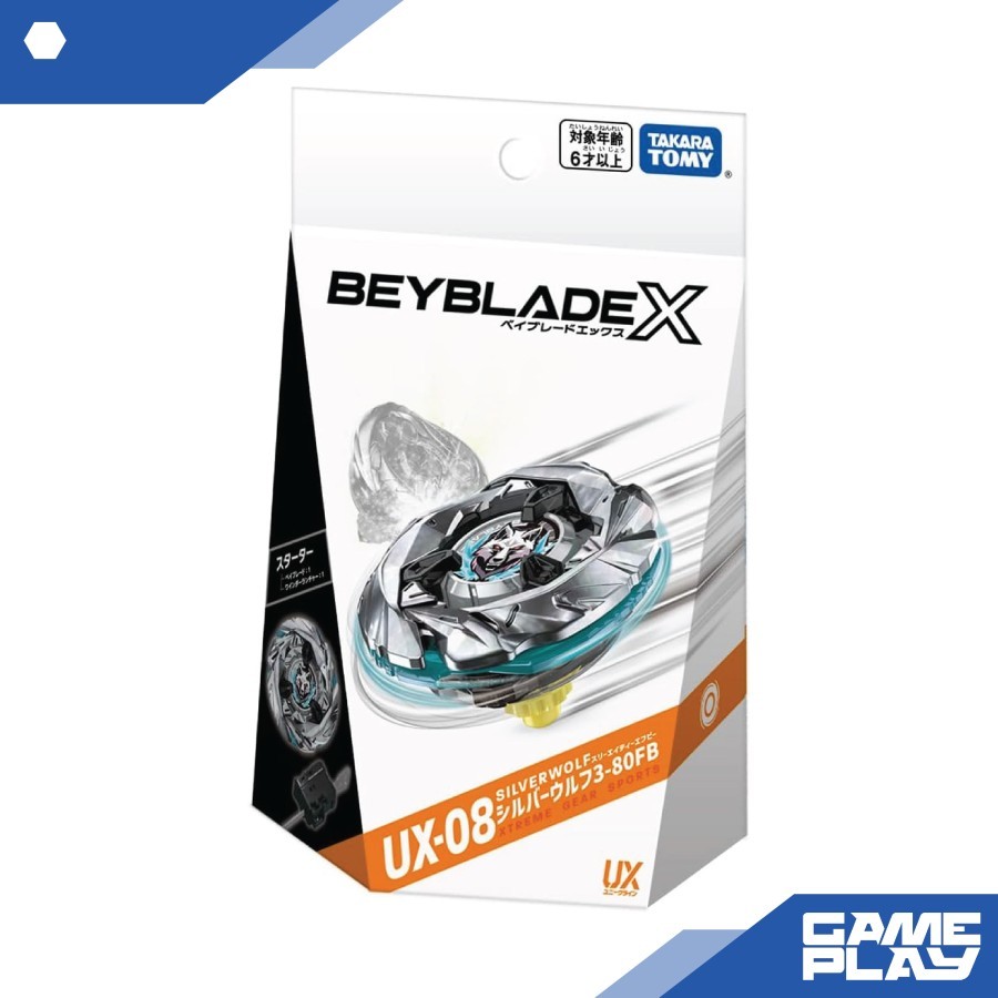 Beyblade X UX-08 Starter Silver Wolf