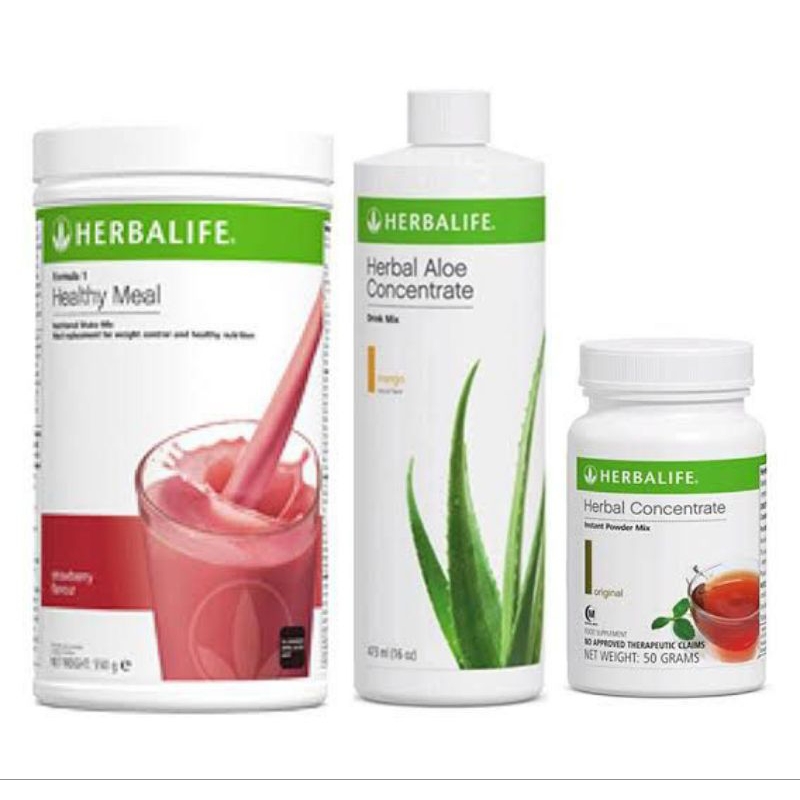 PAKET PELANGSING BADAN HERBALIFE FORMULA 1 SHAKE MIX DIET DETOX-ORIGINAL BPOM