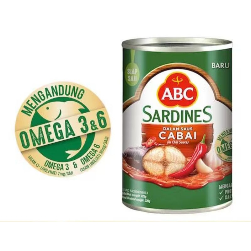 

ABC Sarden Saus Cabai 425 g