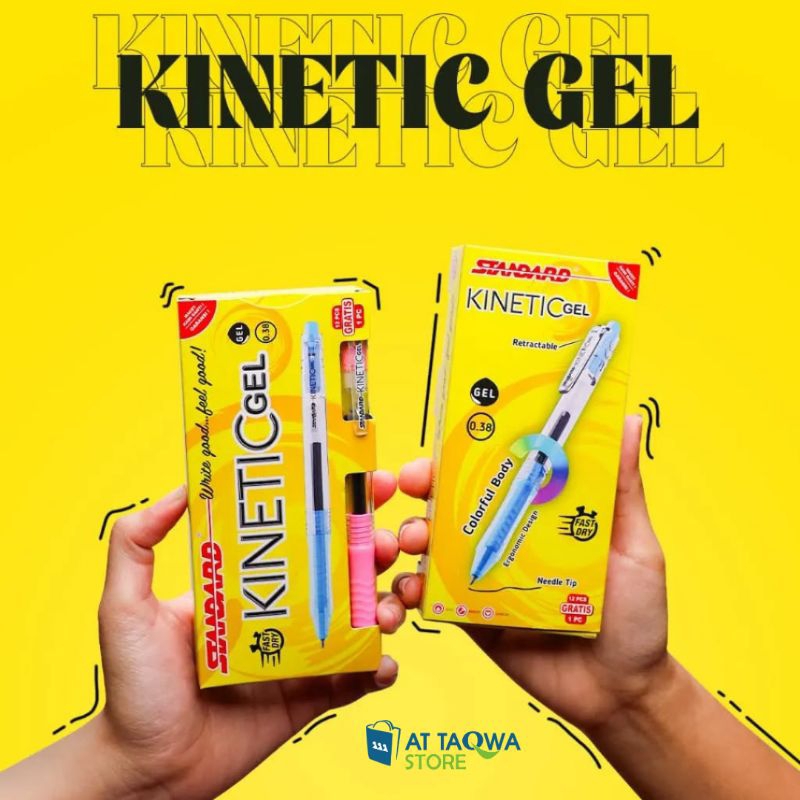 

Pulpen Standard KINETIC Gel 0.38 mm Retractable Tinta Hitam