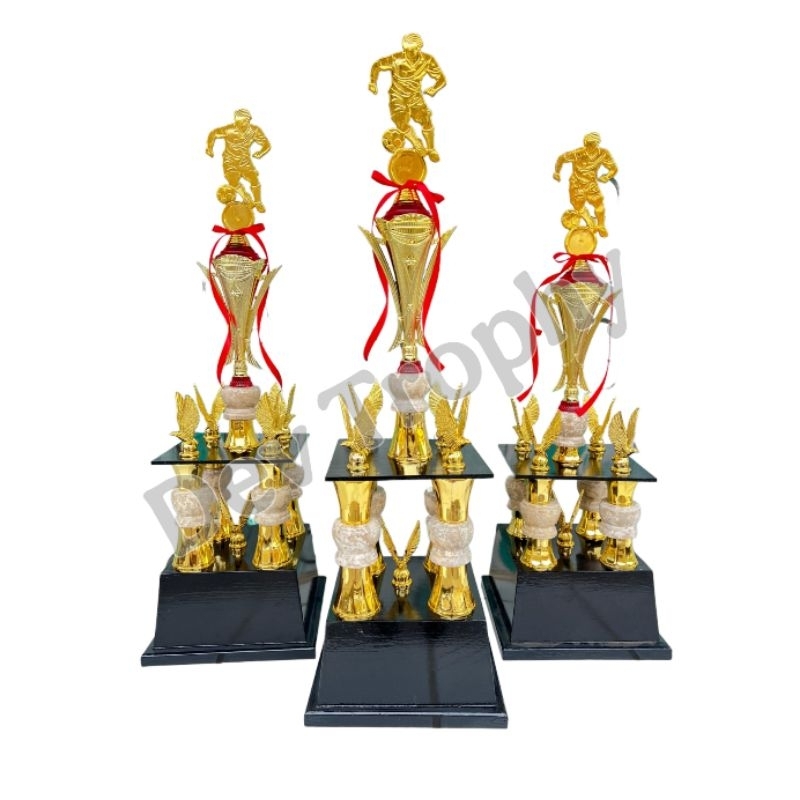 PIALA SET (JUARA 1-2-3) KAKI 4 +MARMER, Piala Murah, Trophy