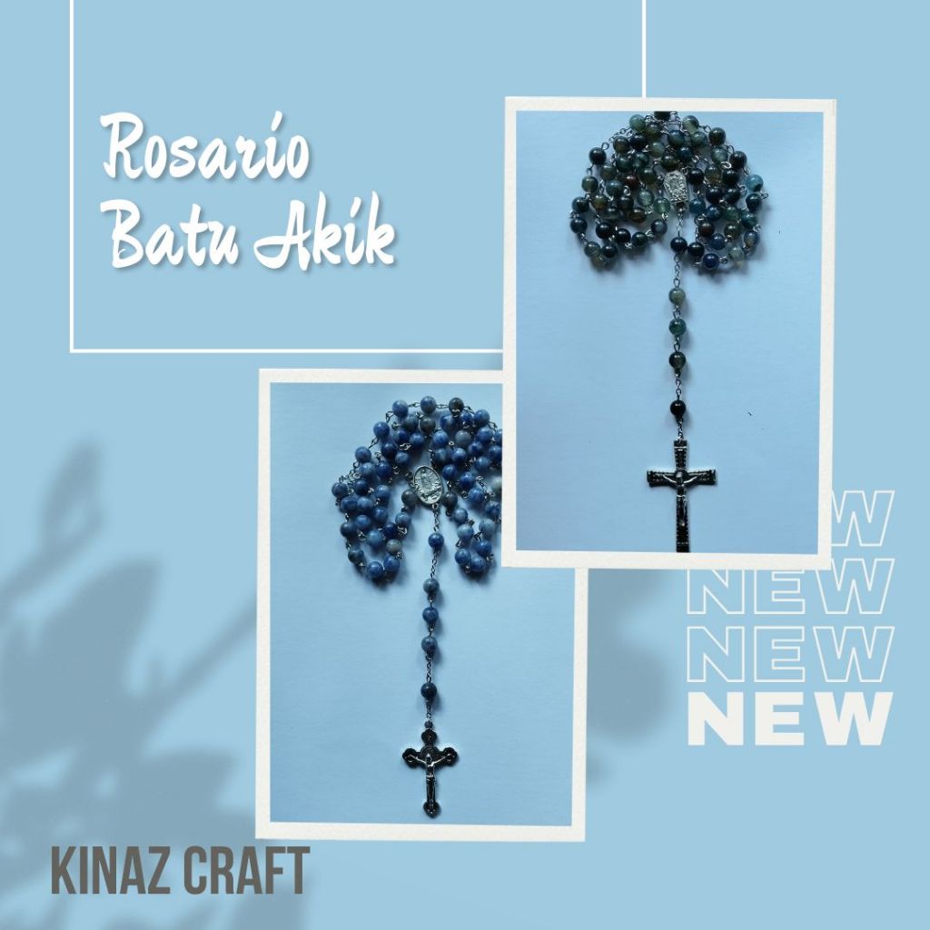 Rosario Batu Akik (Agate) 6mm