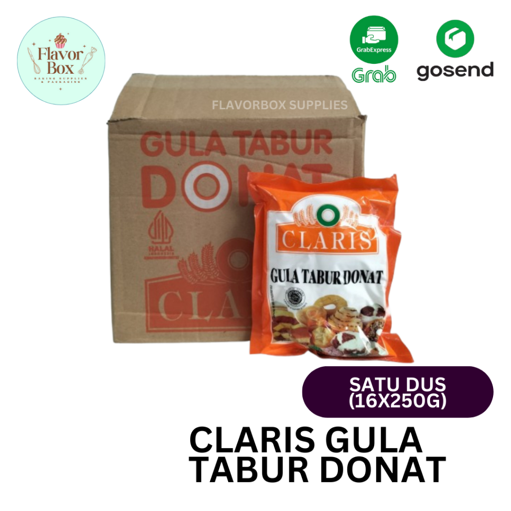 

Claris Gula Tabur Donat Donut Sugar / SATU DUS (16x250G)