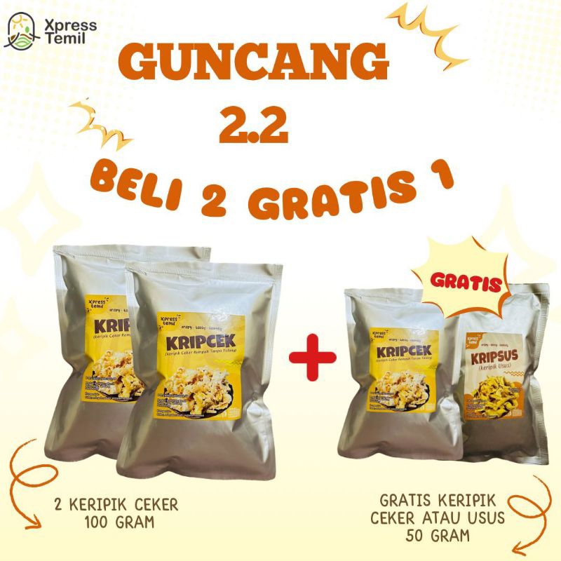 

Xpresstemilstore Keripik Ceker Tanpa Tulang Dan Usus Tanpa Tepung 50gr 100gr