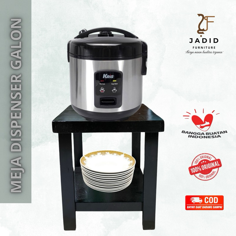 BmRh meja dispenser galon kayu,meja magic com,meja ricecooker uk40x40