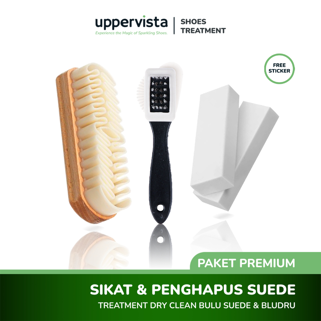 Paket Sikat Suede dan Penghapus -  Penghapus Suede, Sepatu Suede, Aksesoris Sepatu, Pembersih Sepatu