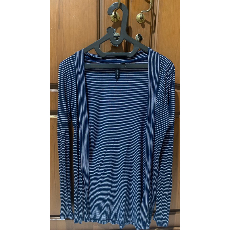 [preloved] Cotton On Blue Stripe Cardigan