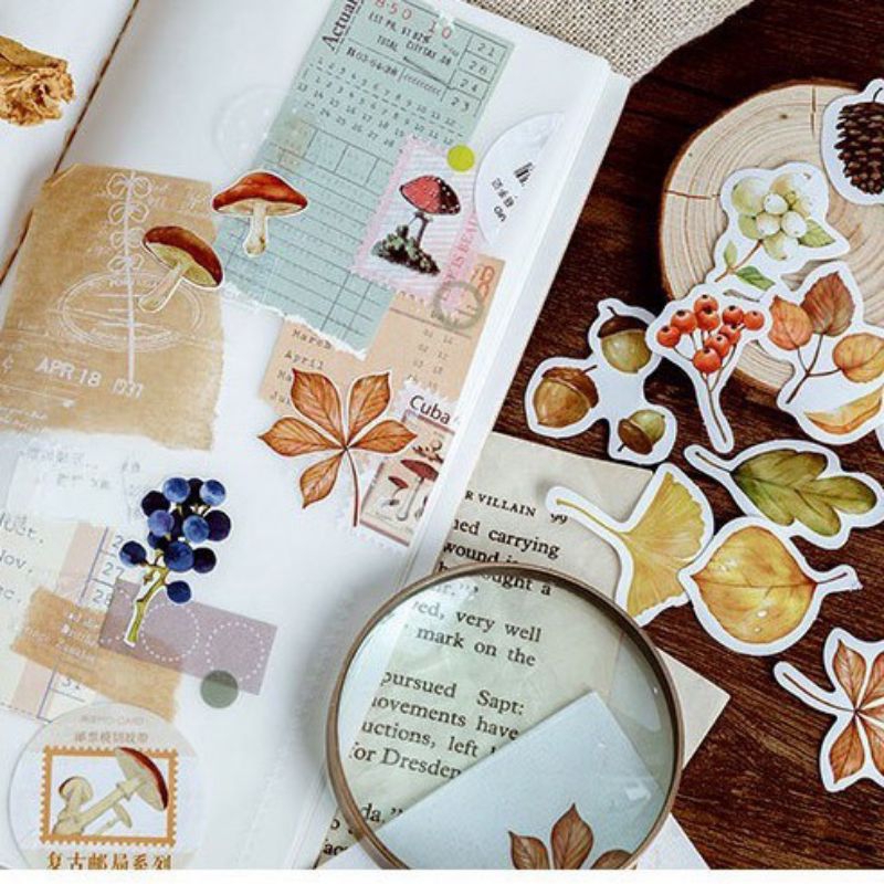 

leaf/ daun deco stiker 50 pcs