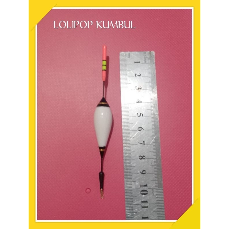 Pelampung/kumbul pancing panjang 10cm