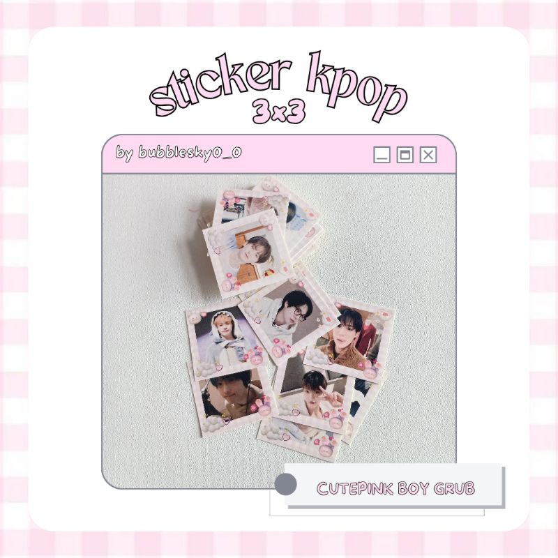 

STIKER KPOP 3X3 CUTEPINK BOYGRUB NCT/ENHYPEN/TXT/BND/SVT/TREASURE/STRAYKIDS/THEBOYS/RIIZE/WAYV