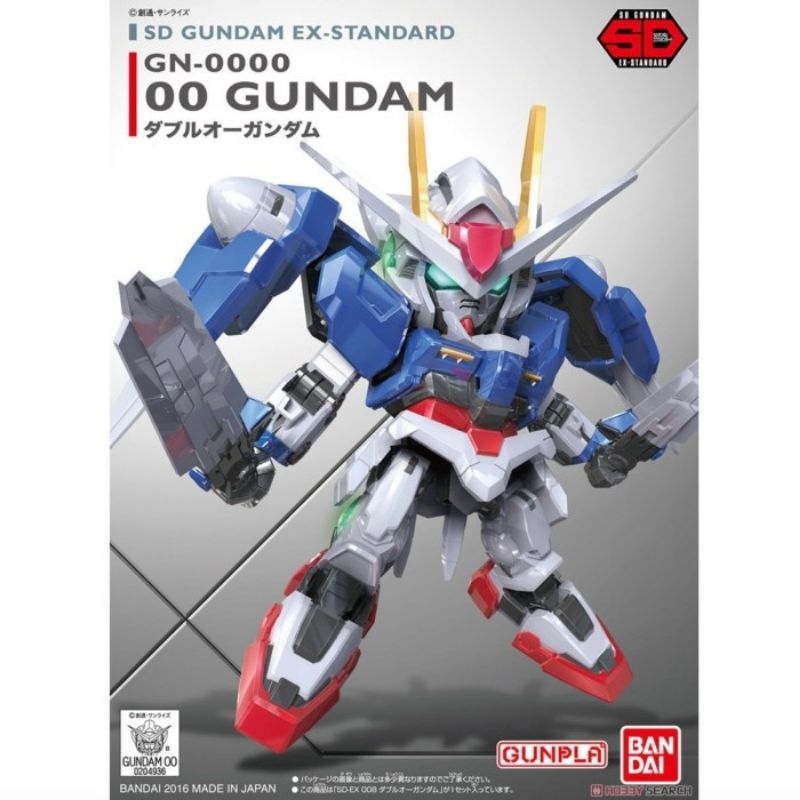 SD EX-STANDARD OO Gundam SDEX 00 Gundam Bandai Bukan HG 1/144 MG 1/100