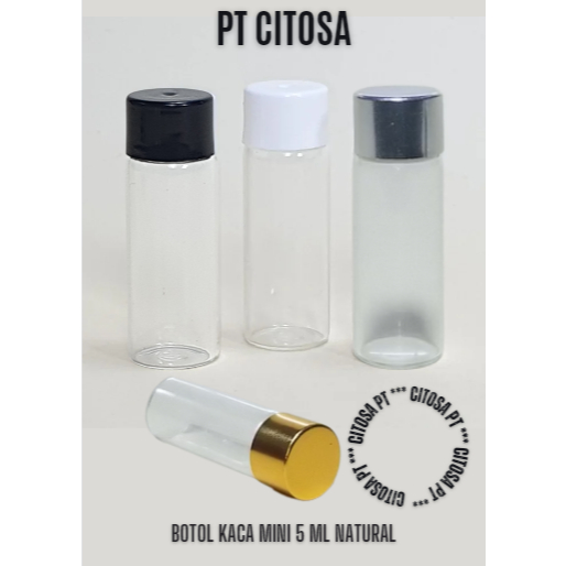 Botol Kaca Mini 5 ml Tabung Clear / Botol Kaca /  Botol Kaca Parfum / Botol Parfum 5 ml / Botol Kaca