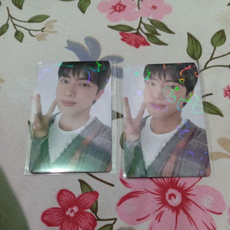 OFFICIAL PHOTOCARD JIN KIM SEOKJIN BTS JPFC POB HOLO PC HAPPY