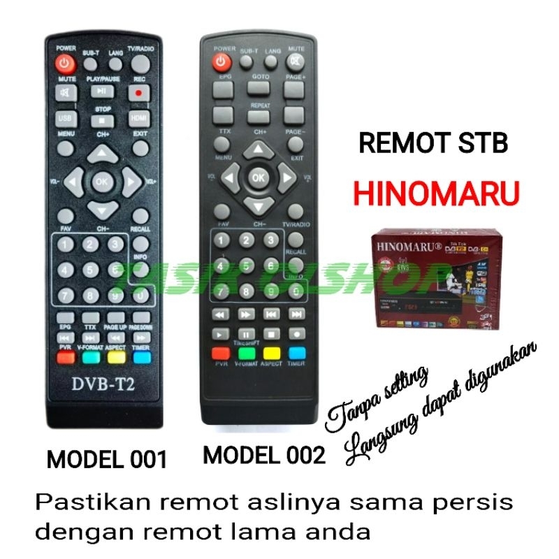 REMOT SET TOP BOX HINOMARU REMOT STB HINOMARU