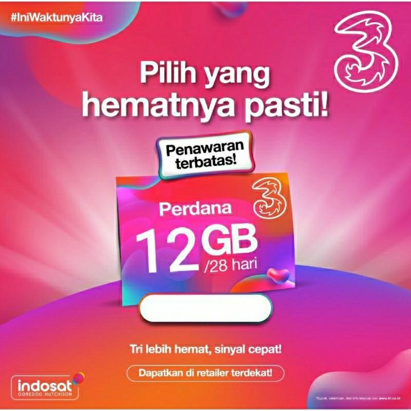 perdana Tri 12Gb always on